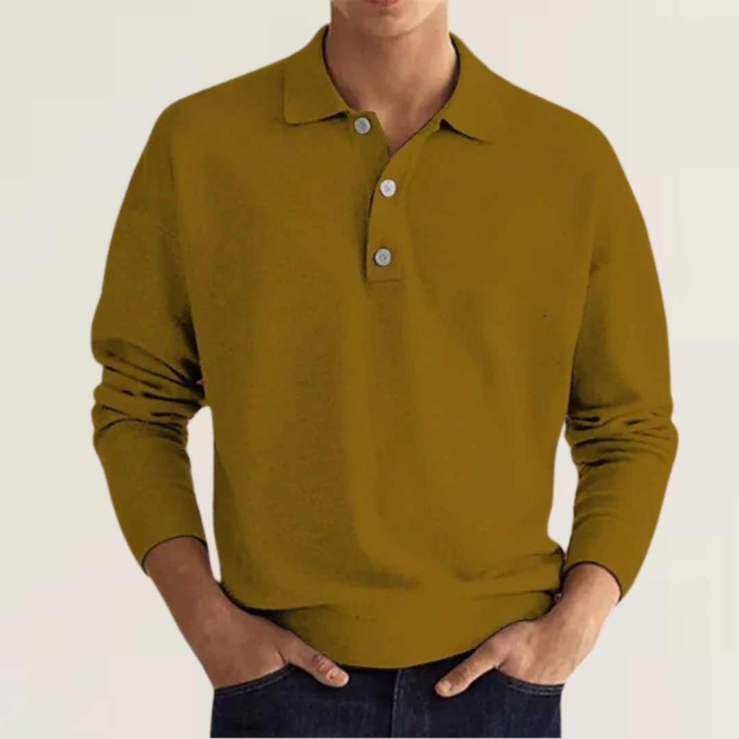 Carl™ - Langærmet poloshirt