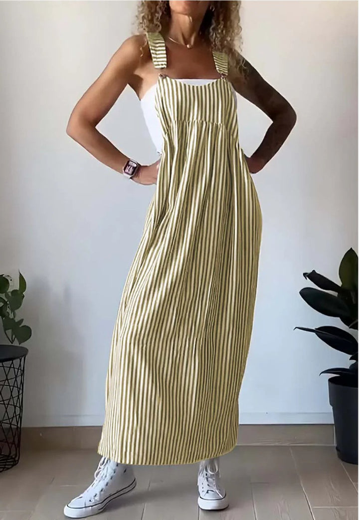 Alice™ - Casual stribet jumpsuit-kjole