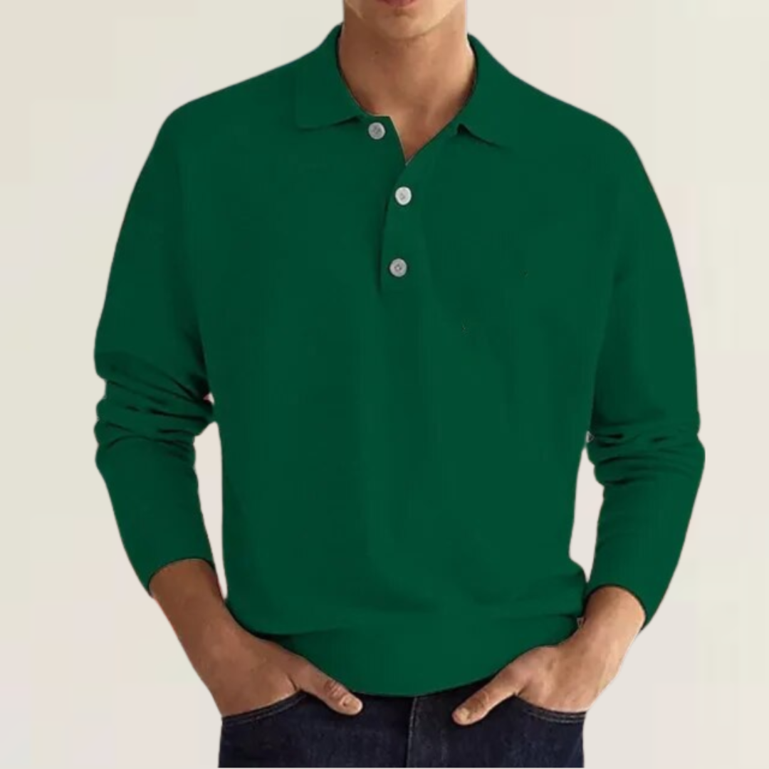 Carl™ - Langærmet poloshirt
