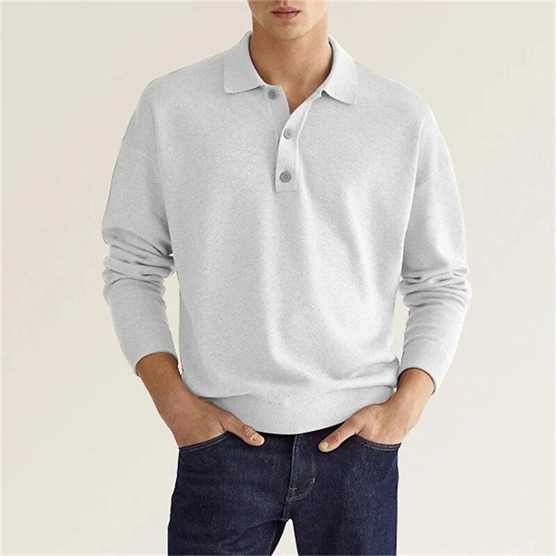 Carl™ - Langærmet poloshirt