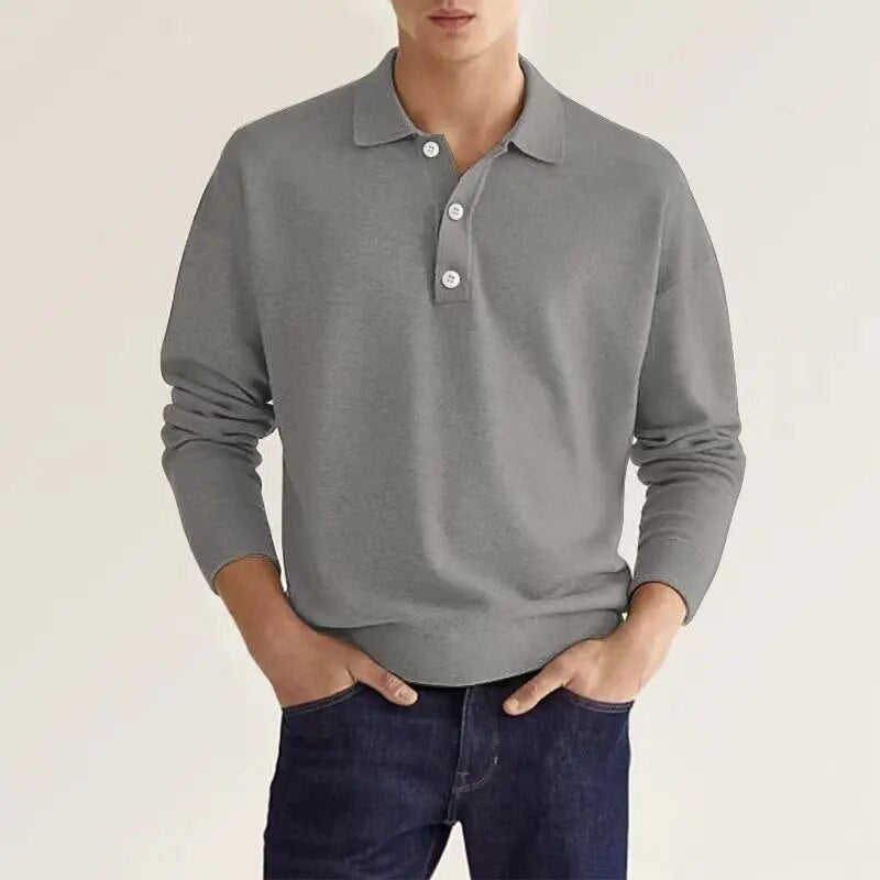 Carl™ - Langærmet poloshirt
