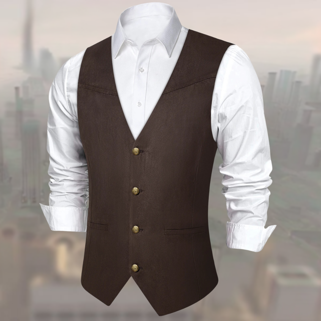 Benjamin™ - Suede Leather Cowboy Vest