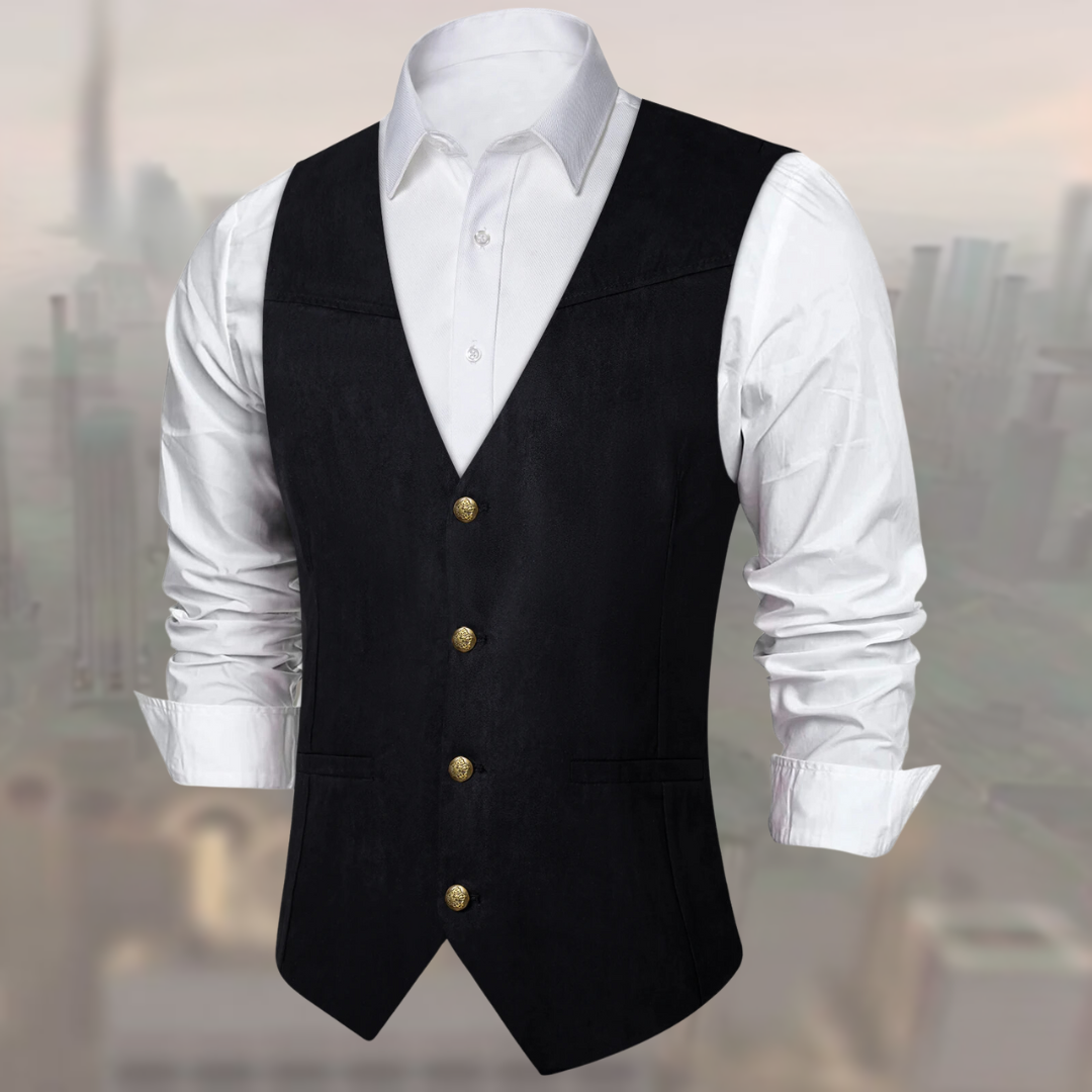 Benjamin™ - Suede Leather Cowboy Vest