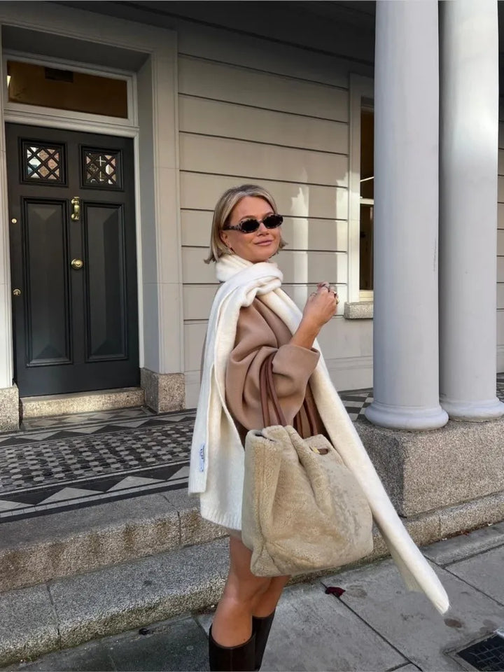 Elena™ - Enkeltradet reversfrakke i uld
