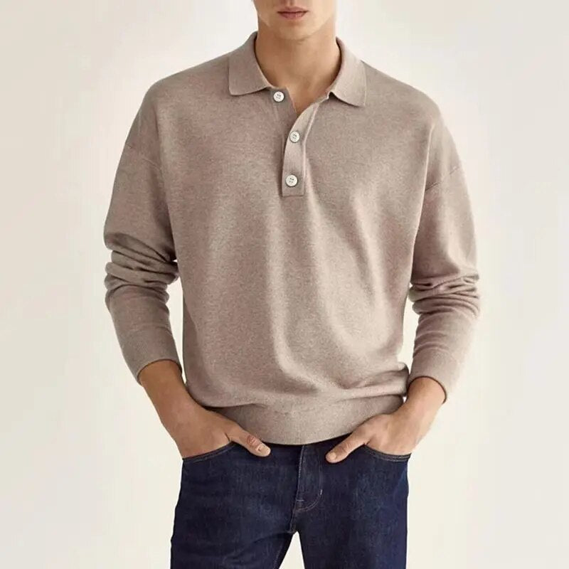 Carl™ - Langærmet poloshirt