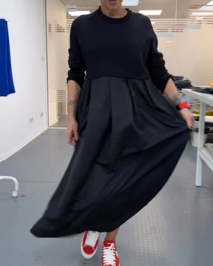 Daya Maxi™ - Ensfarvet hverdagskjole