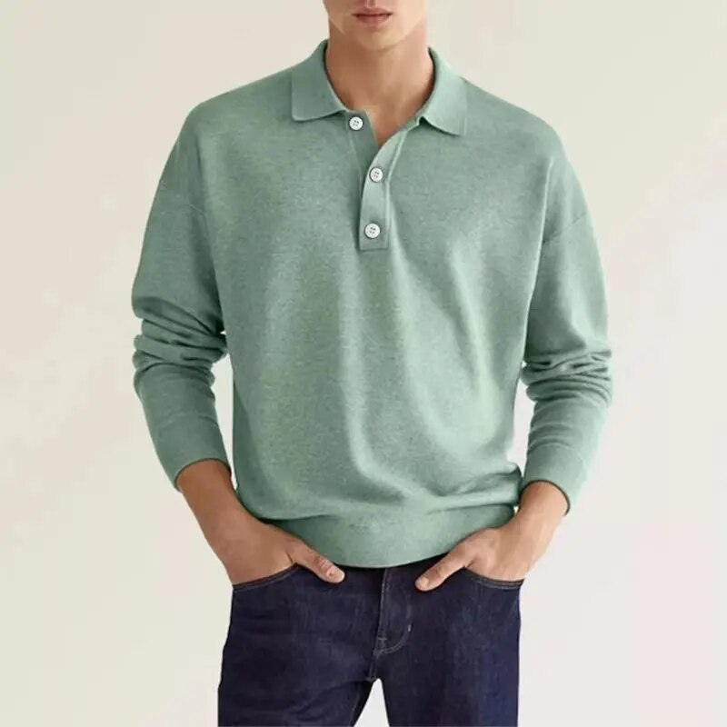 Carl™ - Langærmet poloshirt