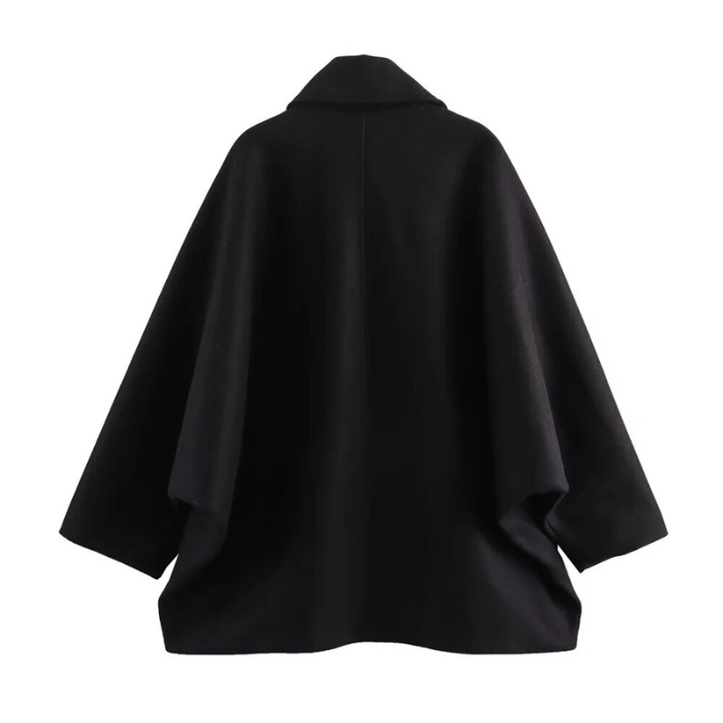 Elena™ - Enkeltradet reversfrakke i uld