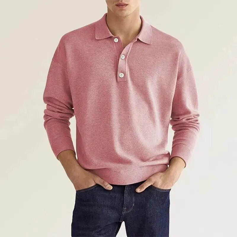 Carl™ - Langærmet poloshirt